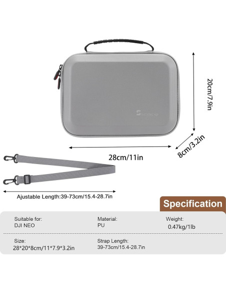 Funda de Transporte Skyreat para Drone DJI Neo - Compacta y Ligera Funda de Transporte Skyreat para Drone DJI Neo - Compacta y Ligera
