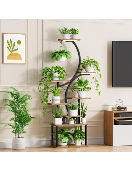 Soporte de Plantas Interior Bacekoll 157 cm con Luces de Crecimiento Soporte de Plantas Interior Bacekoll 157 cm con Luces de Crecimiento
