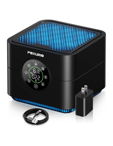 Purificador de Aire POXURIO H13 HEPA con Pantalla PM2.5 55.74 m