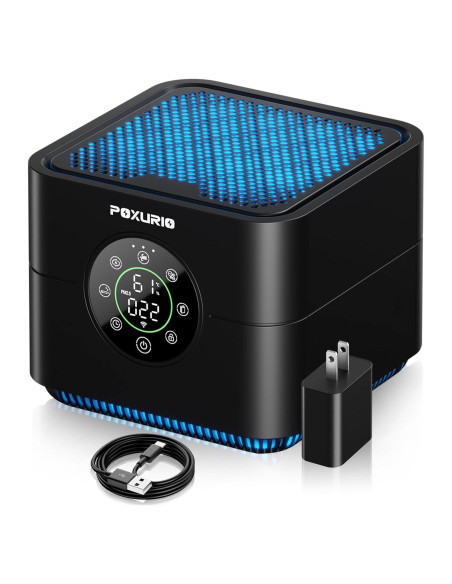 Purificador de Aire POXURIO H13 HEPA con Pantalla PM2.5 55.74 m Purificador de Aire POXURIO H13 HEPA con Pantalla PM2.5 55.74 m