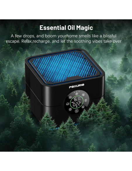 Purificador de Aire POXURIO H13 HEPA con Pantalla PM2.5 55.74 m Purificador de Aire POXURIO H13 HEPA con Pantalla PM2.5 55.74 m