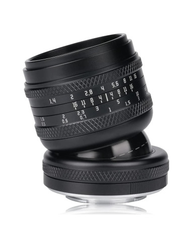 Lente AstrHori 50mm F1.4 Manual Inclinable para M43