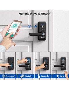 Cerradura Inteligente AMZLOC con Huella Dactilar y App Bluetooth 2