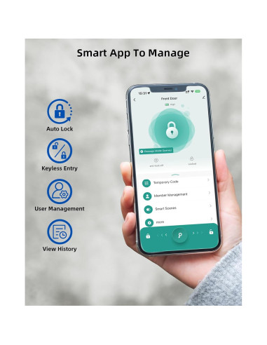 Cerradura Inteligente AMZLOC con Huella Dactilar y App Bluetooth