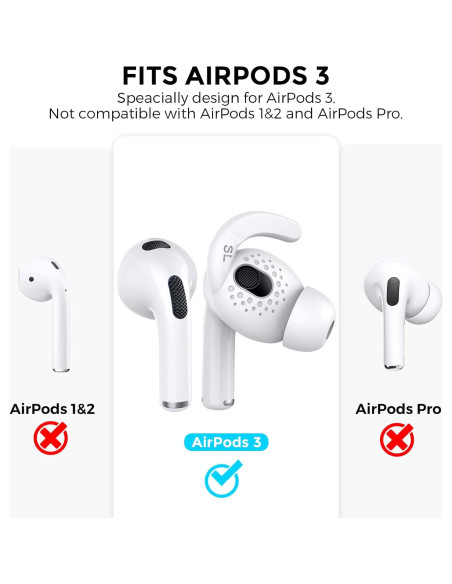 Cubierta de Ganchos para Orejas AhaStyle AirPods 3 - Silicona Cubierta de Ganchos para Orejas AhaStyle AirPods 3 - Silicona