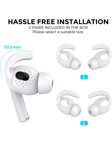 Cubierta de Ganchos para Orejas AhaStyle AirPods 3 - Silicona