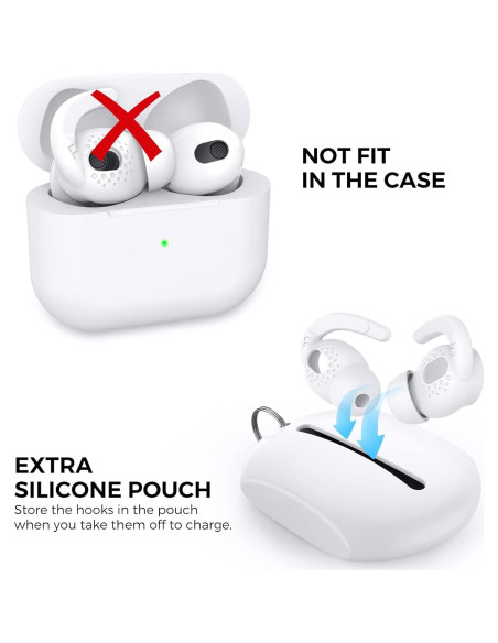 Cubierta de Ganchos para Orejas AhaStyle AirPods 3 - Silicona Cubierta de Ganchos para Orejas AhaStyle AirPods 3 - Silicona