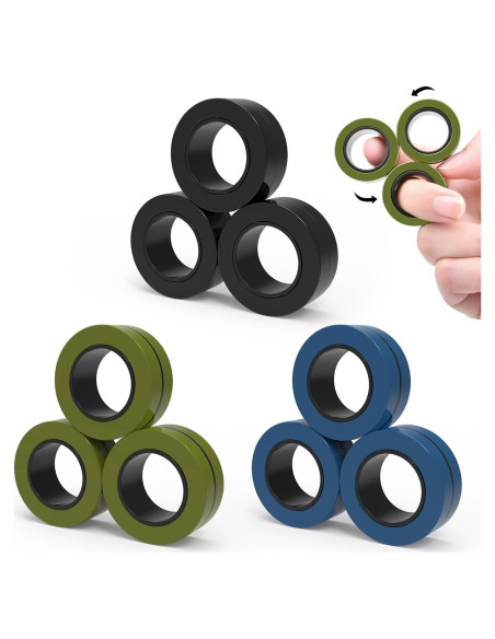 Conjunto de Juguetes Antiestrés Magnéticos Cevioce 9 Piezas Conjunto de Juguetes Antiestrés Magnéticos Cevioce 9 Piezas