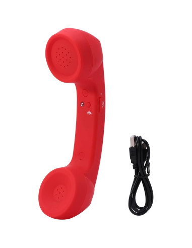 Auricular Inalámbrico Retro EMVANV Bluetooth Rojo 10m
