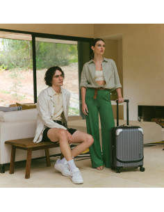 Maleta Dura Expandible LEVEL8 Grace 20 Pulgadas Gris 2