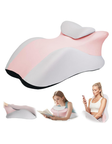 Almohada Ergonómica Triangular SKYTRAX COMF Rosa 60x36cm