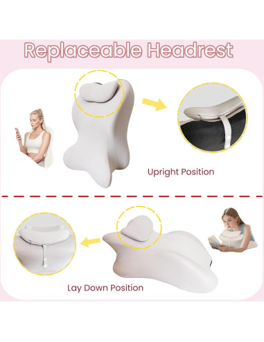 Almohada Ergonómica Triangular SKYTRAX COMF Rosa 60x36cm