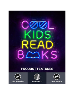 Letrero Neón Lumoonosity Cool Kids Read Books - LED USB 2