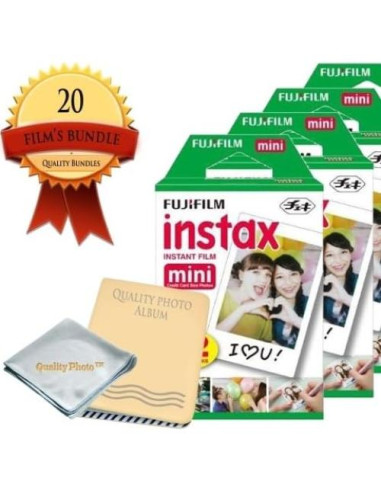 Películas Instantáneas Fujifilm INSTAX Mini - 20 Hojas + Álbum