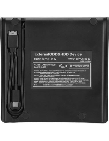 Unidad de DVD Externa Fosa USB 3.0 5Gbps para Laptop 12.7mm 9.5mm