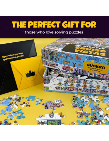 Puzzle Quokka 1000 Piezas Vistas de Crucero - Adducate