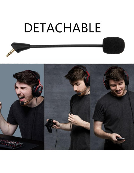 Micrófono Boom Sqrmekoko para Auriculares HyperX Cloud Alpha Micrófono Boom Sqrmekoko para Auriculares HyperX Cloud Alpha