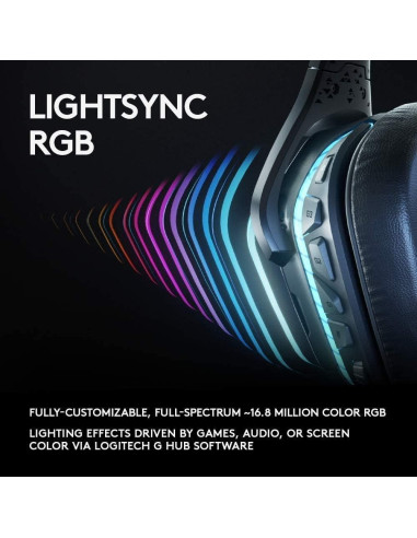 Auriculares Inalámbricos Logitech G935 7.1 DTS:X RGB para Juegos