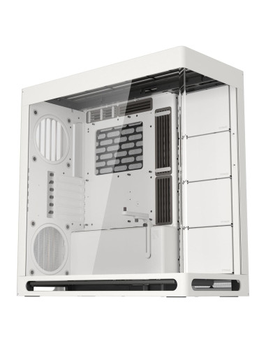 Caja de PC HAVN HS 420 Media Torre Doble Cámara Blanca