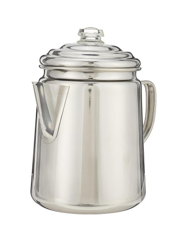 Cafetera Percoladora Coleman de Acero Inoxidable 12 Tazas