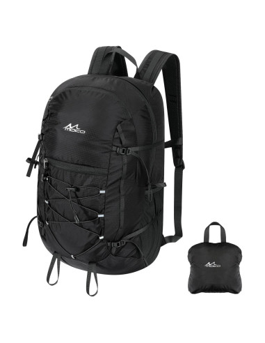 Mochila de Senderismo MoKo 40L Resistente al Desgarro Negra