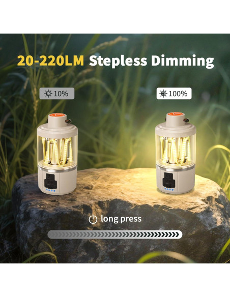 Linterna de Camping Luvan Recargable LED 1500mAh Impermeable Linterna de Camping Luvan Recargable LED 1500mAh Impermeable