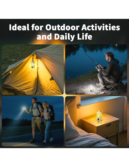 Linterna de Camping Luvan Recargable LED 1500mAh Impermeable Linterna de Camping Luvan Recargable LED 1500mAh Impermeable