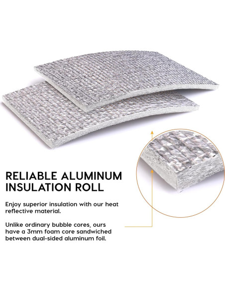 Aislamiento Reflectante EconoHome 40.64cm x 3.05m 3mm Espuma Aislamiento Reflectante EconoHome 40.64cm x 3.05m 3mm Espuma