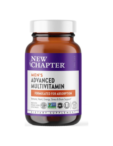 Multivitamínico Avanzado para Hombres New Chapter 120 tabletas Multivitamínico Avanzado para Hombres New Chapter 120 tabletas