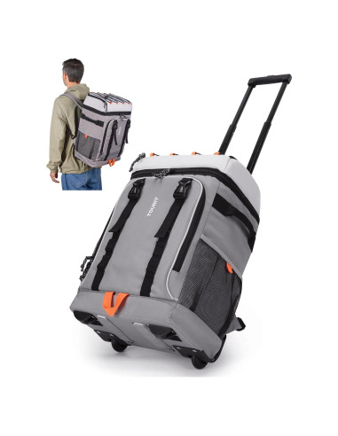 Mochila Enfriadora Rodante TOURIT 30L Doble Nivel Gris