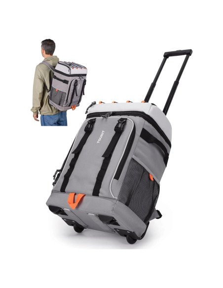 Mochila Enfriadora Rodante TOURIT 30L Doble Nivel Gris Mochila Enfriadora Rodante TOURIT 30L Doble Nivel Gris