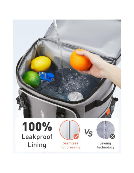 Mochila Enfriadora Rodante TOURIT 30L Doble Nivel Gris Mochila Enfriadora Rodante TOURIT 30L Doble Nivel Gris