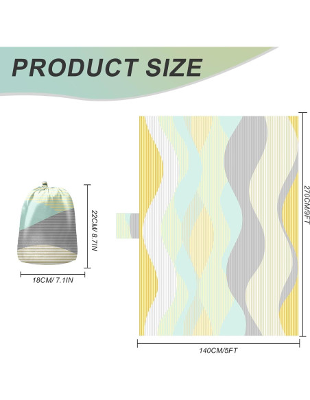 Hamaca de Camping ZAIXIA de Nylon 270x140cm 181kg Rayas Hamaca de Camping ZAIXIA de Nylon 270x140cm 181kg Rayas