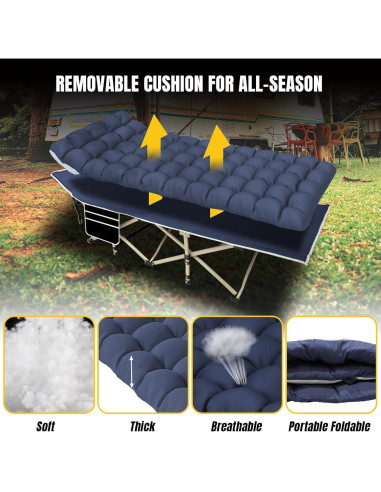 Cama de Camping Plegable Yellow Jacket con Colchón 190.5x81.3cm