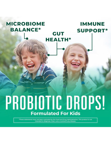 Gotas Probióticas para Niños MaryRuth 30 Porciones Salud Digestiva