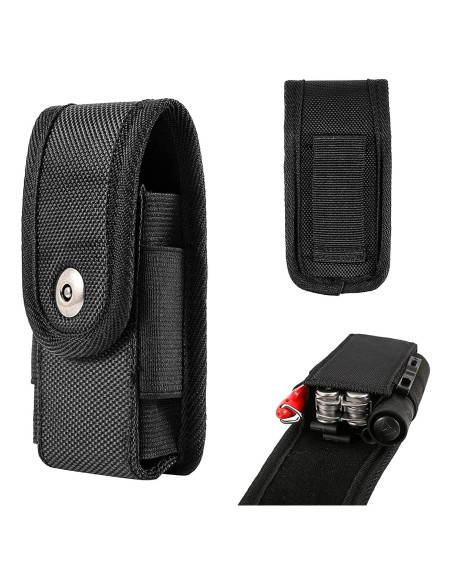 Funda de Multiherramienta QEES para Cinturón de Nylon Negro Funda de Multiherramienta QEES para Cinturón de Nylon Negro