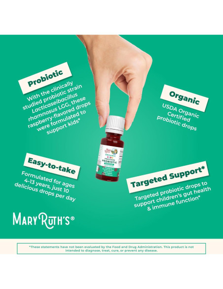 Gotas Probióticas para Niños MaryRuth 30 Porciones Salud Digestiva Gotas Probióticas para Niños MaryRuth 30 Porciones Salud Digestiva