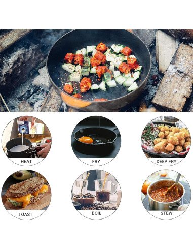 Juego de Utensilios de Cocina para Camping KingCamp 17 Piezas