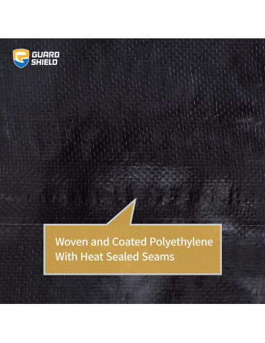 Lona Impermeable GUARD SHIELD 2.44x3.05m Negra/Plateada