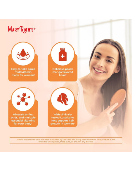 Multivitamina Líquida MaryRuth 887 ml | Crecimiento Cabello y Piel Multivitamina Líquida MaryRuth 887 ml | Crecimiento Cabello y Piel