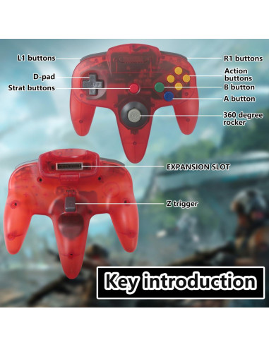 Controladores Clásicos Icelily para Nintendo 64 - 2 Unidades