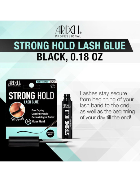 Pegamento para Pestañas Ardell Strong Hold Negro 5g - Adhesivo Resistente al Agua Pegamento para Pestañas Ardell Strong Hold Negro 5g - Adhesivo Resistente al Agua
