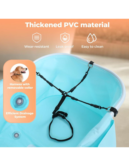 Bañera Portátil Elevada Kitplus para Perros y Gatos Verde Bañera Portátil Elevada Kitplus para Perros y Gatos Verde