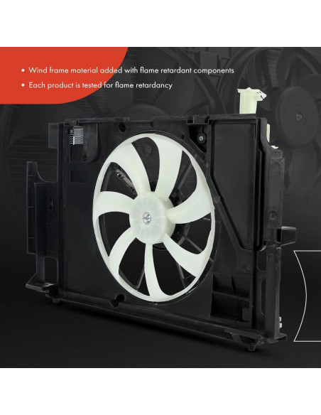 Conjunto de Ventilador de Enfriamiento A-Premium para Toyota Prius C 2015-2019 Conjunto de Ventilador de Enfriamiento A-Premium para Toyota Prius C 2015-2019