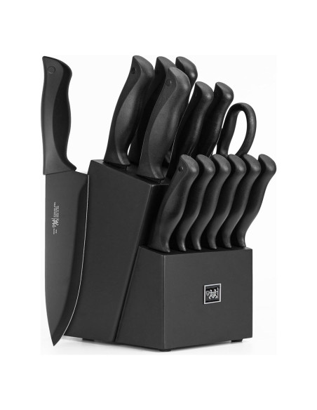 Juego de cuchillos de cocina HUNTER.DUAL 15 Pcs con bloque autoafilable Juego de cuchillos de cocina HUNTER.DUAL 15 Pcs con bloque autoafilable