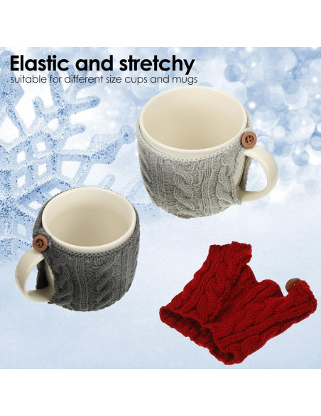 Mangas Aislantes Reutilizables Skyley 4 Pcs para Tazas de Café Mangas Aislantes Reutilizables Skyley 4 Pcs para Tazas de Café