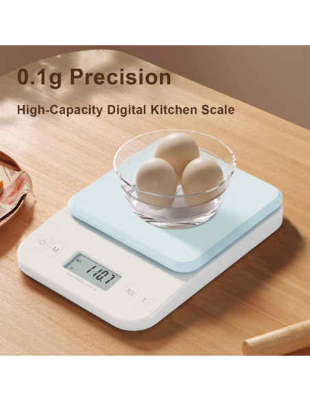 Balanza Digital de Cocina YRY Elfo Blanco 6kg/0.1g LCD Retroiluminado Balanza Digital de Cocina YRY Elfo Blanco 6kg/0.1g LCD Retroiluminado
