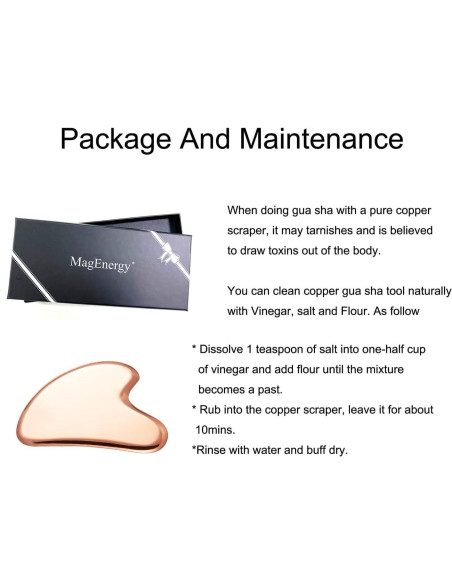 Masajeador Facial Gua Sha MagEnergy de Cobre Puro 7.62x5.08cm Masajeador Facial Gua Sha MagEnergy de Cobre Puro 7.62x5.08cm