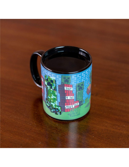 Taza de Cambio de Calor Paladone Minecraft Creeper 478 ml Taza de Cambio de Calor Paladone Minecraft Creeper 478 ml