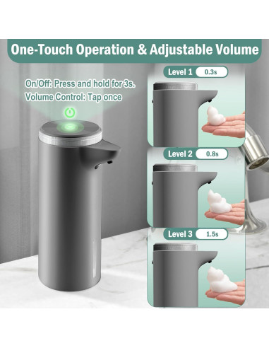 Dispensador de Jabón Espumoso Automático Seawah IPX7 300ml